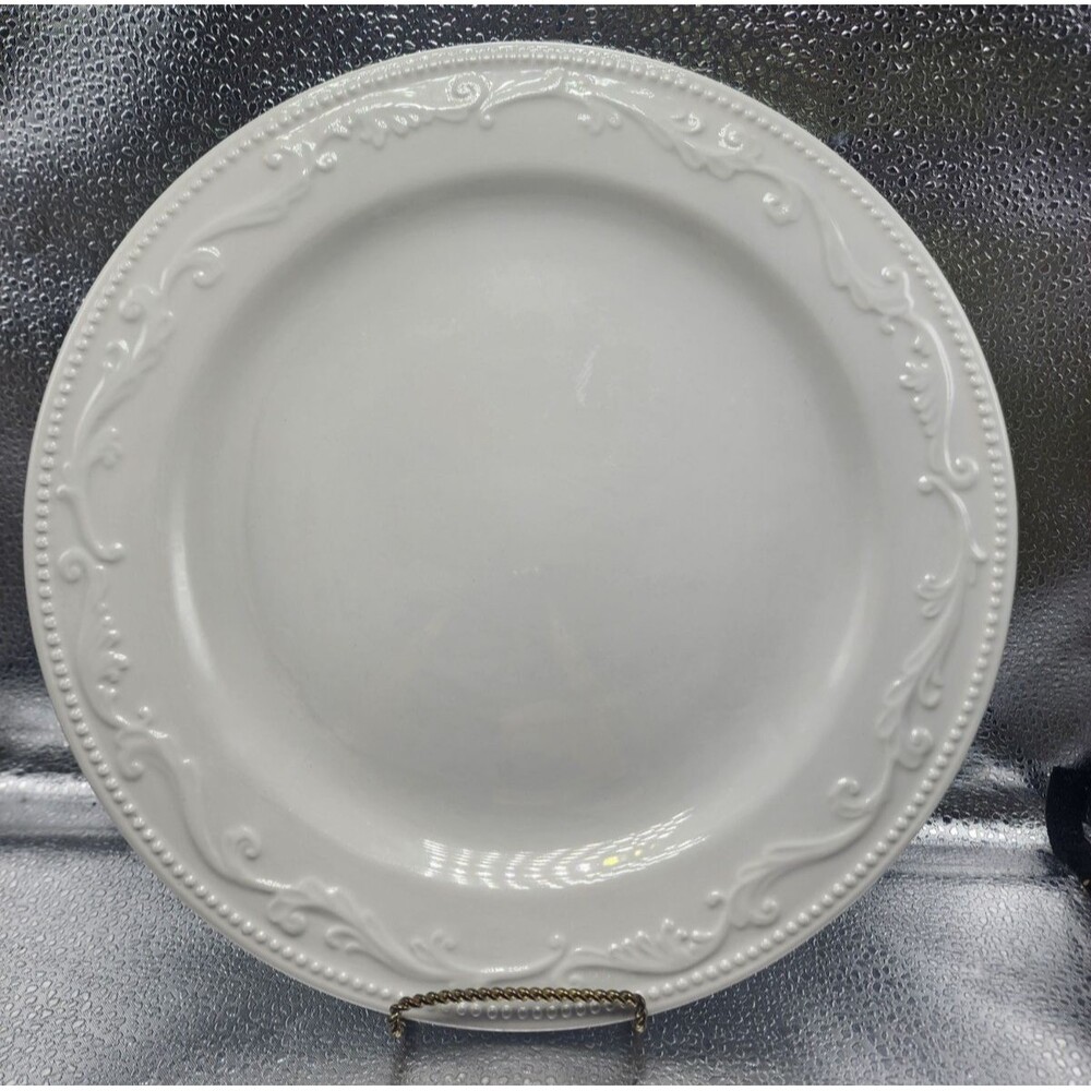 Mesa International Embossed Dot & Scrolls Dinner Plates (Set of 2) - Picture 3 of 12